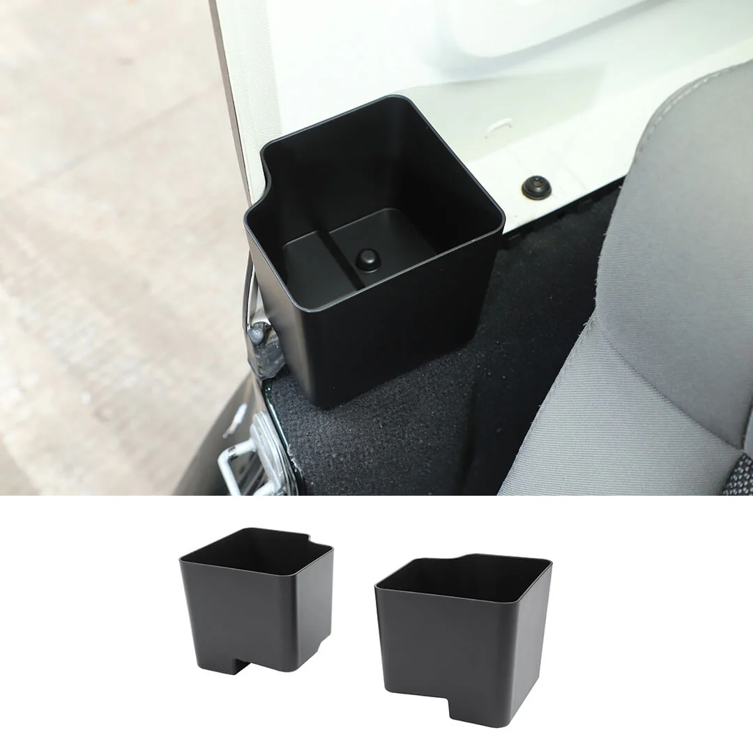 For 2007-2018 Jeep Wrangler JK Rear Trunk Seat Both Side Storage Box (2 pcs)