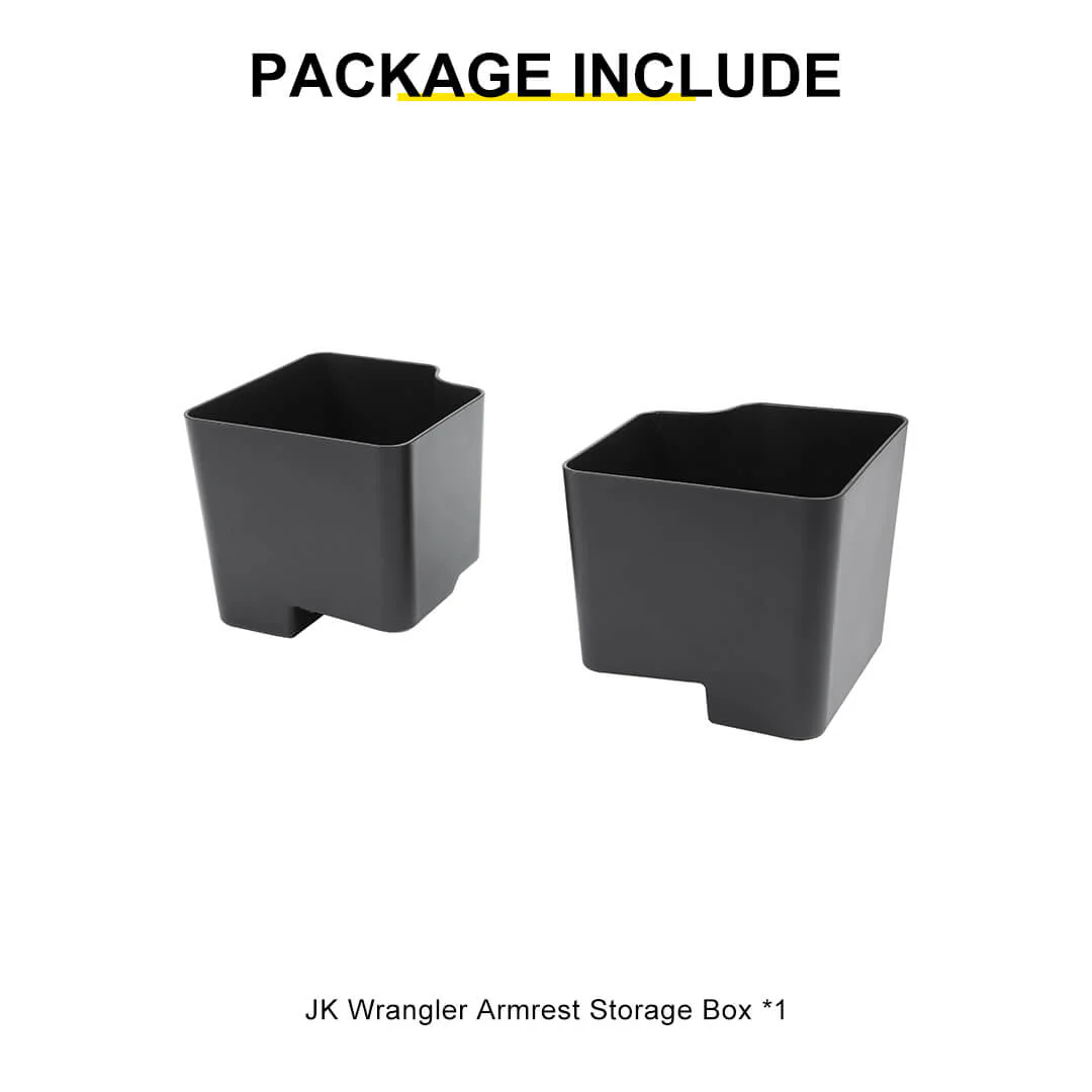 For 2007-2018 Jeep Wrangler JK Rear Trunk Seat Both Side Storage Box (2 pcs) - Image 10