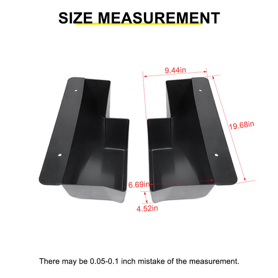 For 2007-2018 Jeep Wrangler JK Rear Trunk Side Storage Box Cargo Organizer Tray - Image 10