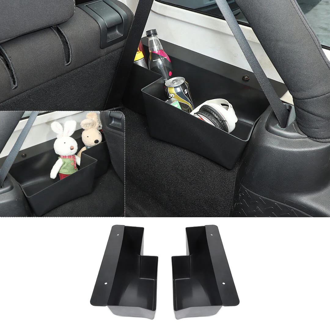 For 2007-2018 Jeep Wrangler JK Rear Trunk Side Storage Box Cargo Organizer Tray - Image 14