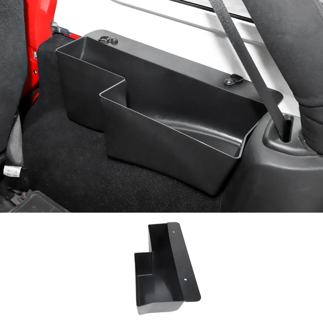 For 2007-2018 Jeep Wrangler JK Rear Trunk Side Storage Box Cargo Organizer Tray - Image 16