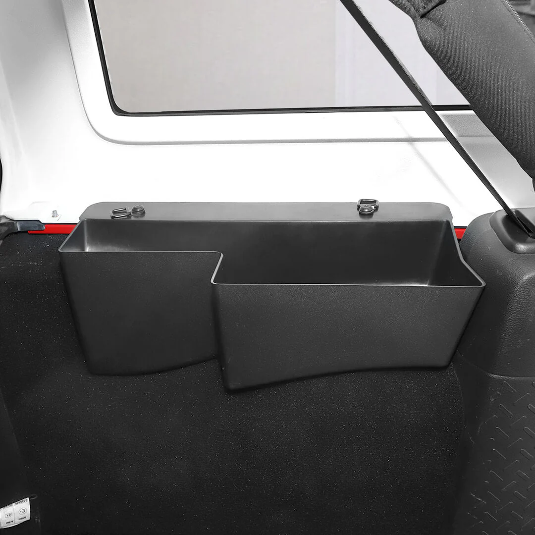 For 2007-2018 Jeep Wrangler JK Rear Trunk Side Storage Box Cargo Organizer Tray - Image 5