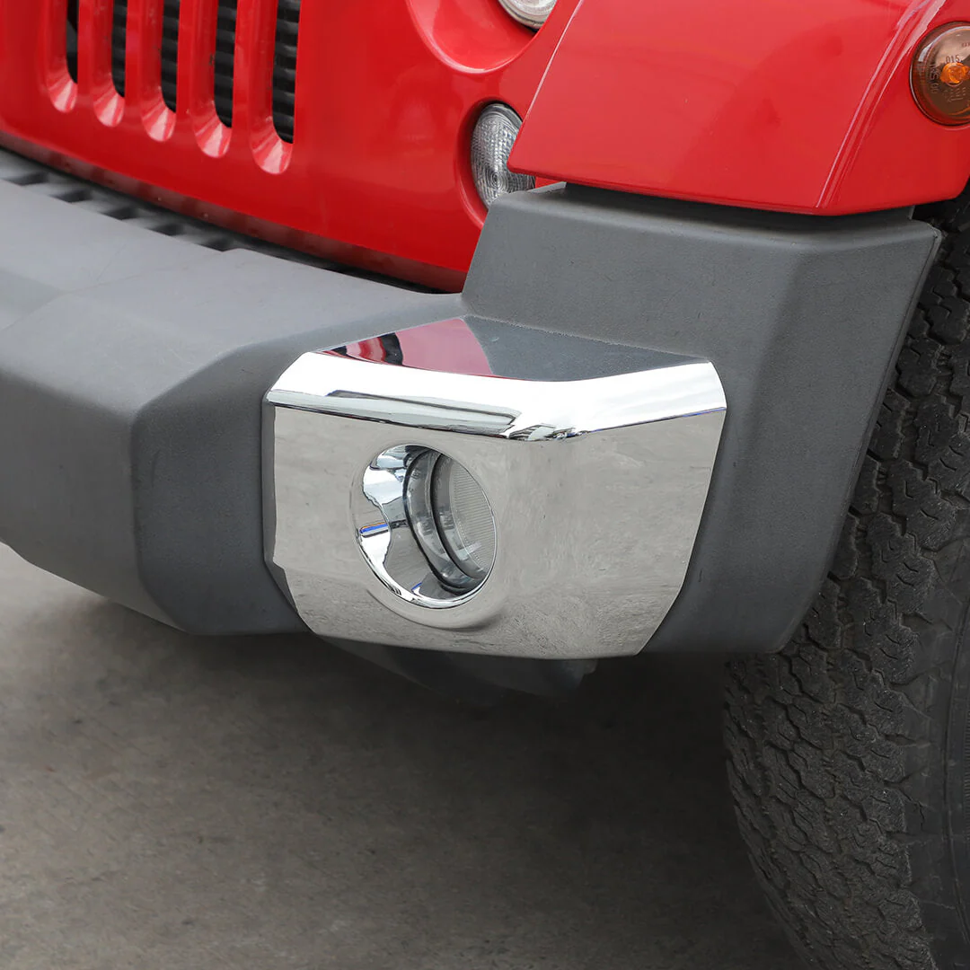 For 2007-2018 Jeep Wrangler JK Scratch Protect Front Bumper Corner Cover Trim (2 pcs) - Image 6