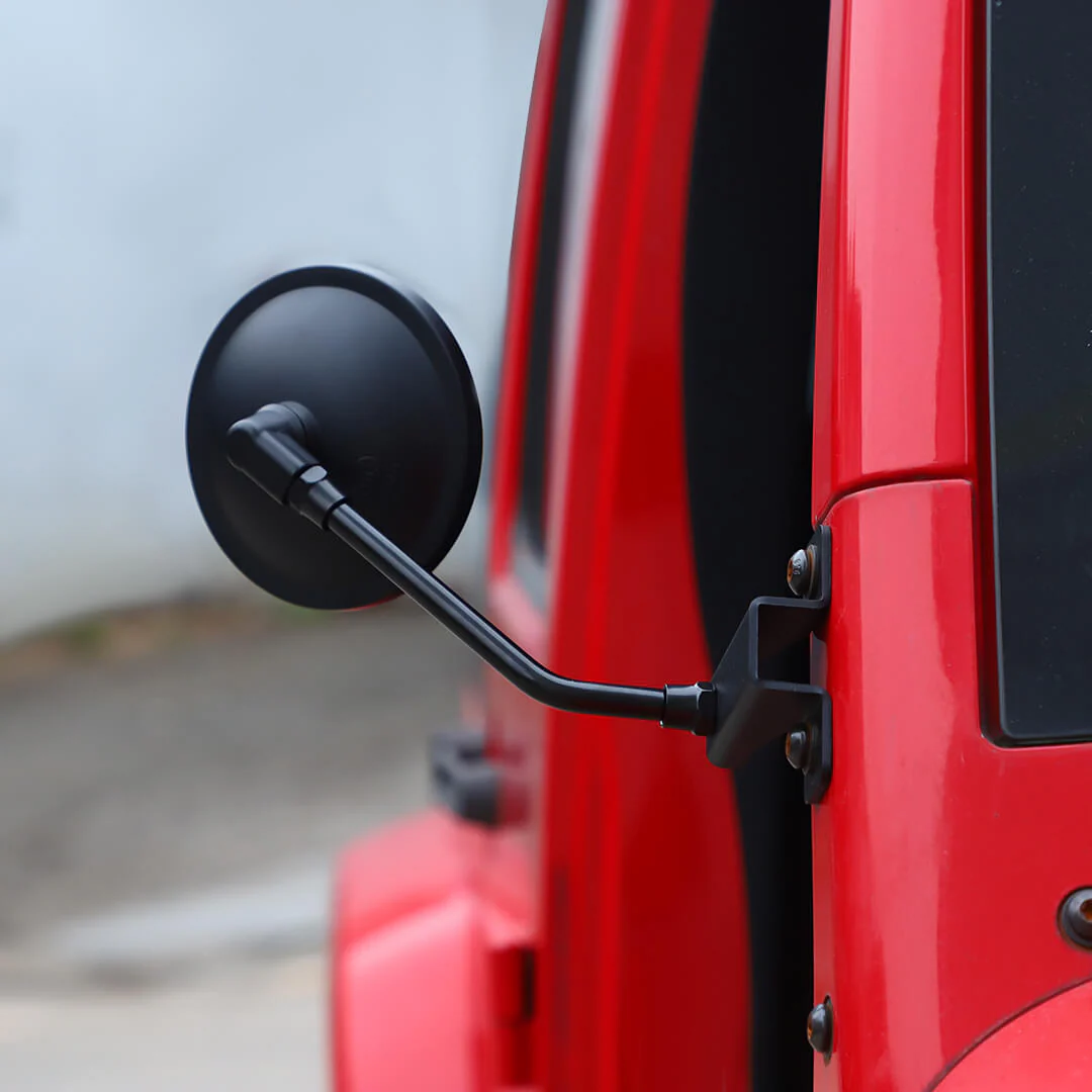For 2007-2018 Jeep Wrangler JK Side Mirrors Doorless A-Pillar Mount Rear View Mirror (2 pcs) - Image 6