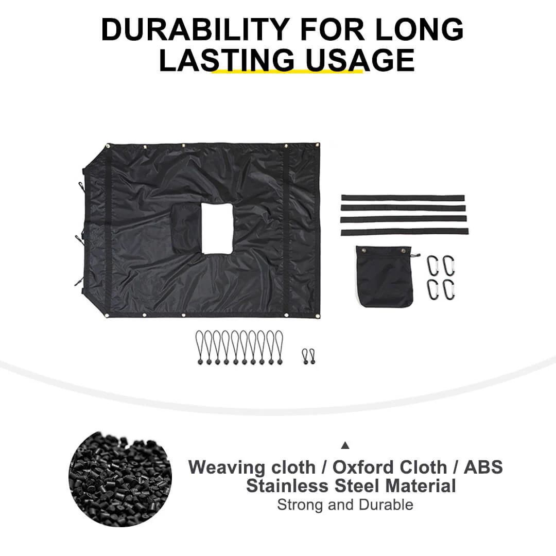 For 2007-2018 Jeep Wrangler JK Sunshade Top Car Bed Rest Roof Hammock Accessories - Image 11
