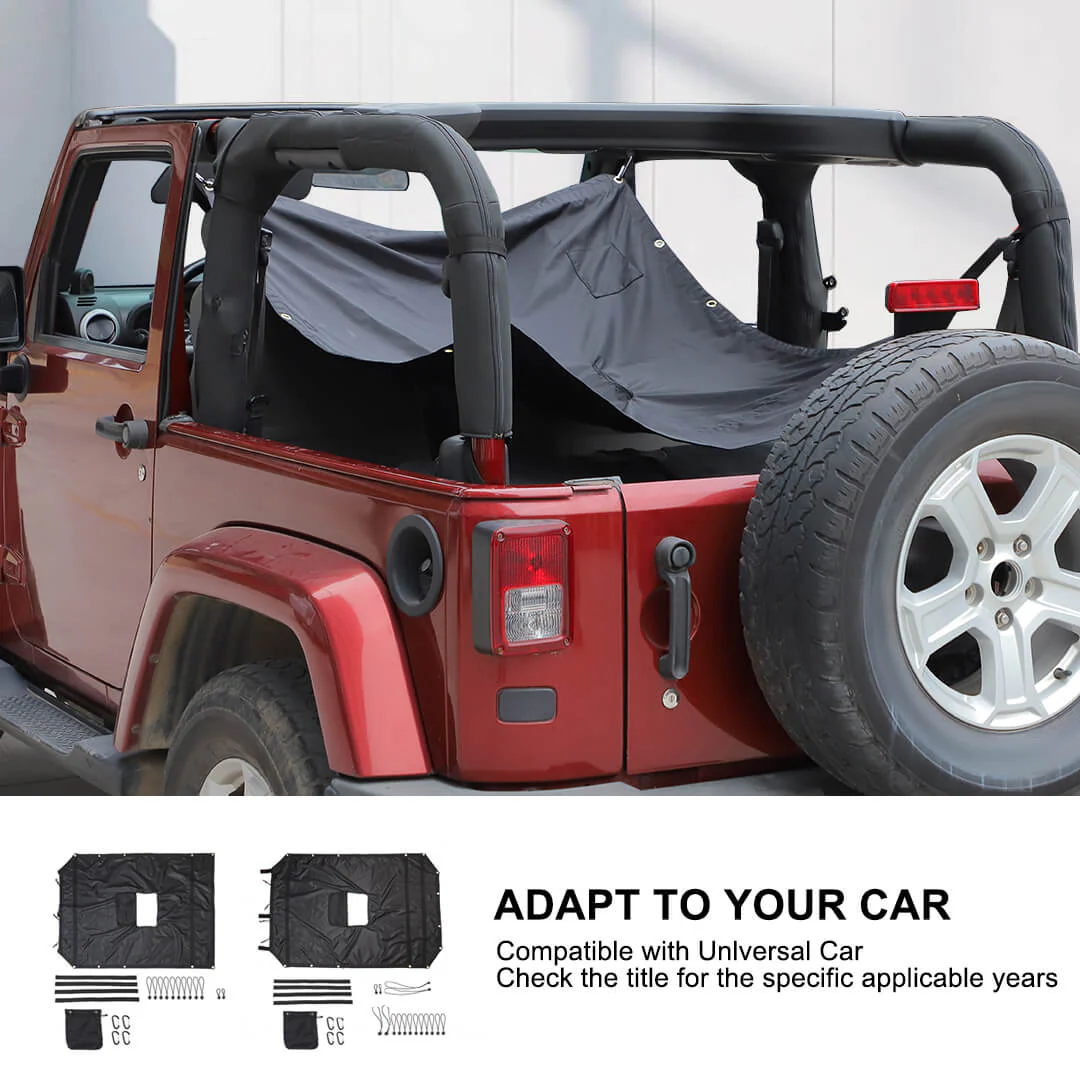 For 2007-2018 Jeep Wrangler JK Sunshade Top Car Bed Rest Roof Hammock Accessories - Image 9