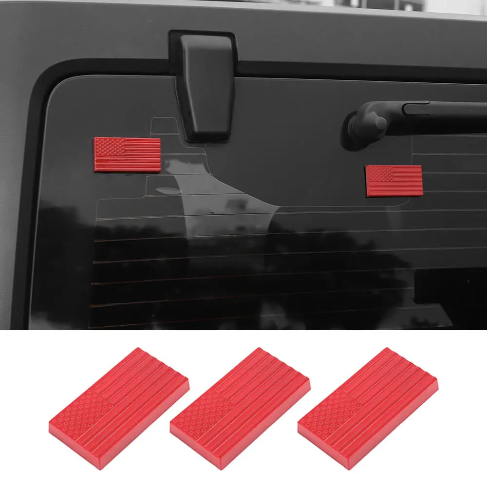For 2007-2018 Jeep Wrangler JK Tailgate Rear Glass Door Decorative Cover
