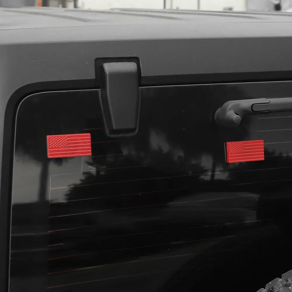 For 2007-2018 Jeep Wrangler JK Tailgate Rear Glass Door Decorative Cover - Image 3