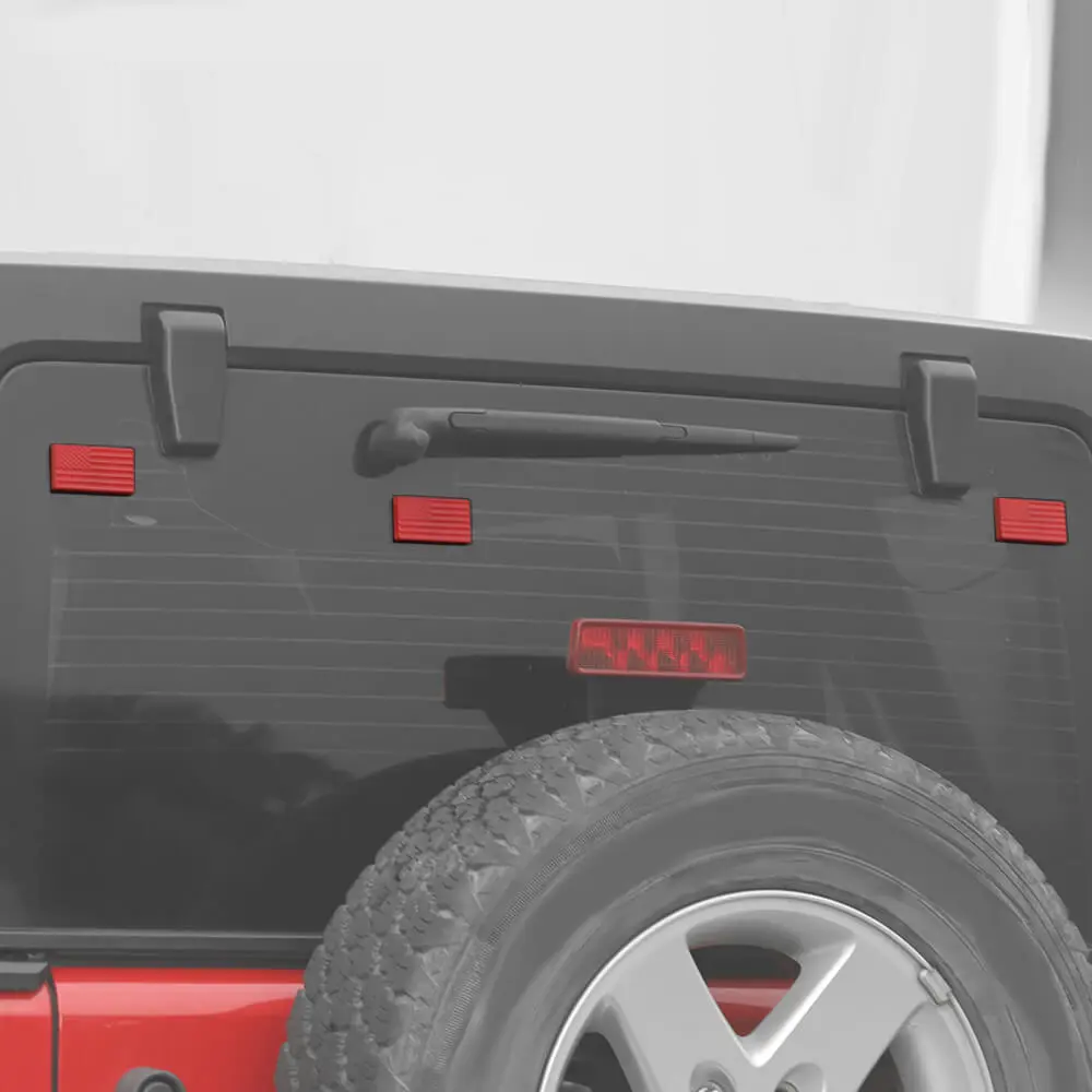 For 2007-2018 Jeep Wrangler JK Tailgate Rear Glass Door Decorative Cover - Image 5