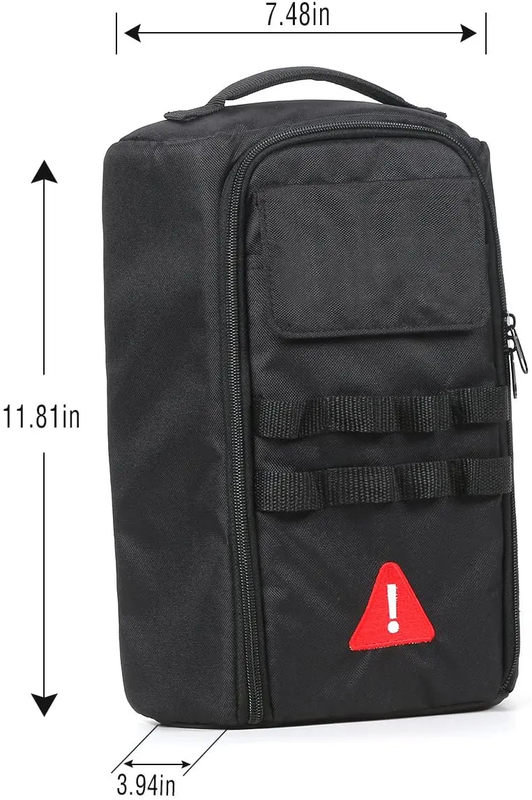 For 2007+ Jeep Wrangler JK JL Tailgate Bag Case Cover Storage Pockets Tool Kit Organizer - Image 6
