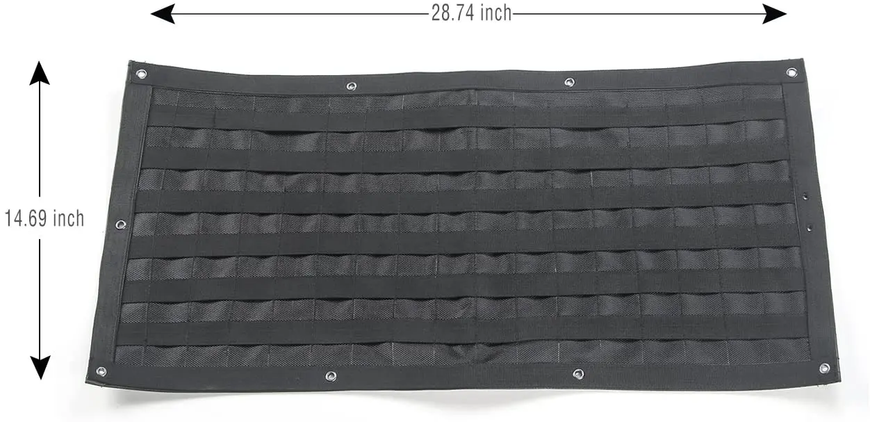 For 2007+ Jeep Wrangler JK JL Tailgate Bag Case Cover Storage Pockets Tool Kit Organizer - Image 7