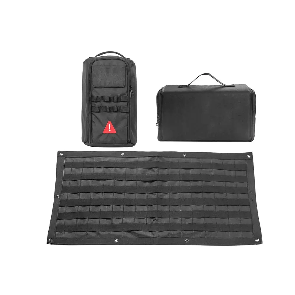 For 2007+ Jeep Wrangler JK JL Tailgate Bag Case Cover Storage Pockets Tool Kit Organizer - Image 9