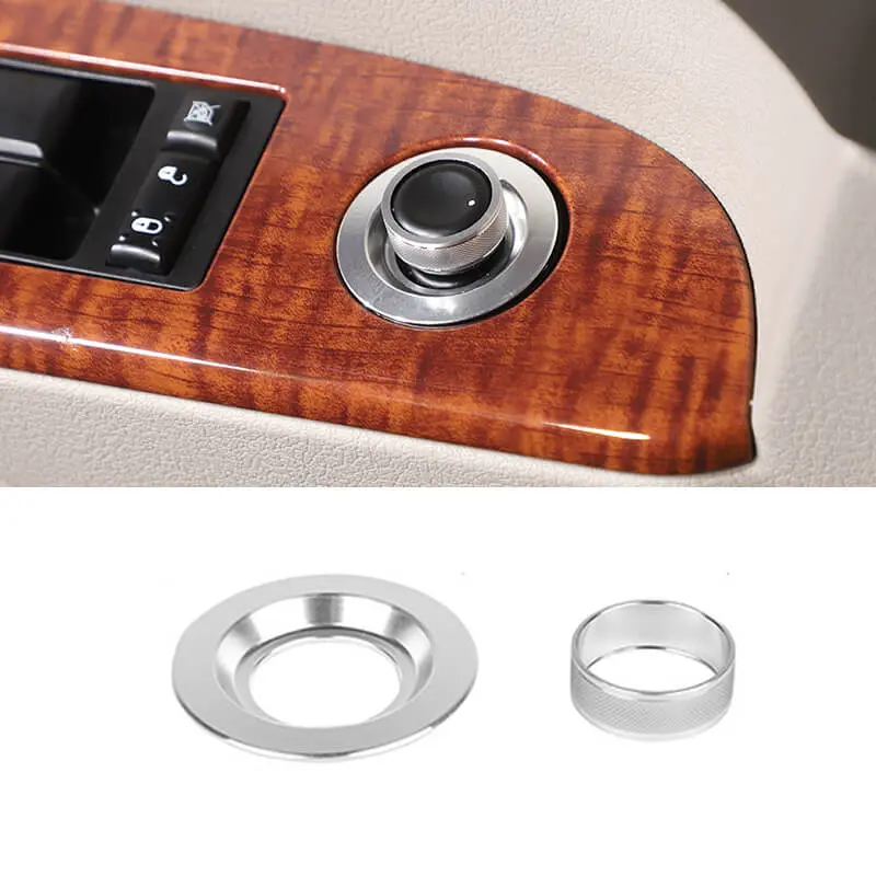 For 2008-2016 Jeep Compass/2011-2016 Patriot/2007-2010 Grand Cherokee WK2 Rearview Mirror Adjust Knob Trim Cover Ring (2 pcs) - Image 9