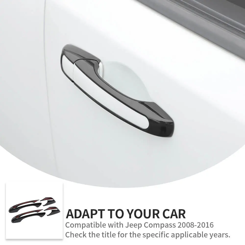 For 2008-2016 Jeep Compass Car Door Handle Shell Trim Cover - Image 8