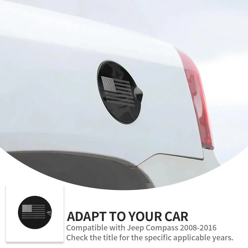 For 2008-2016 Jeep Compass Fuel Filler Tank Cover Door Gas Cap Trim Cover - Image 8