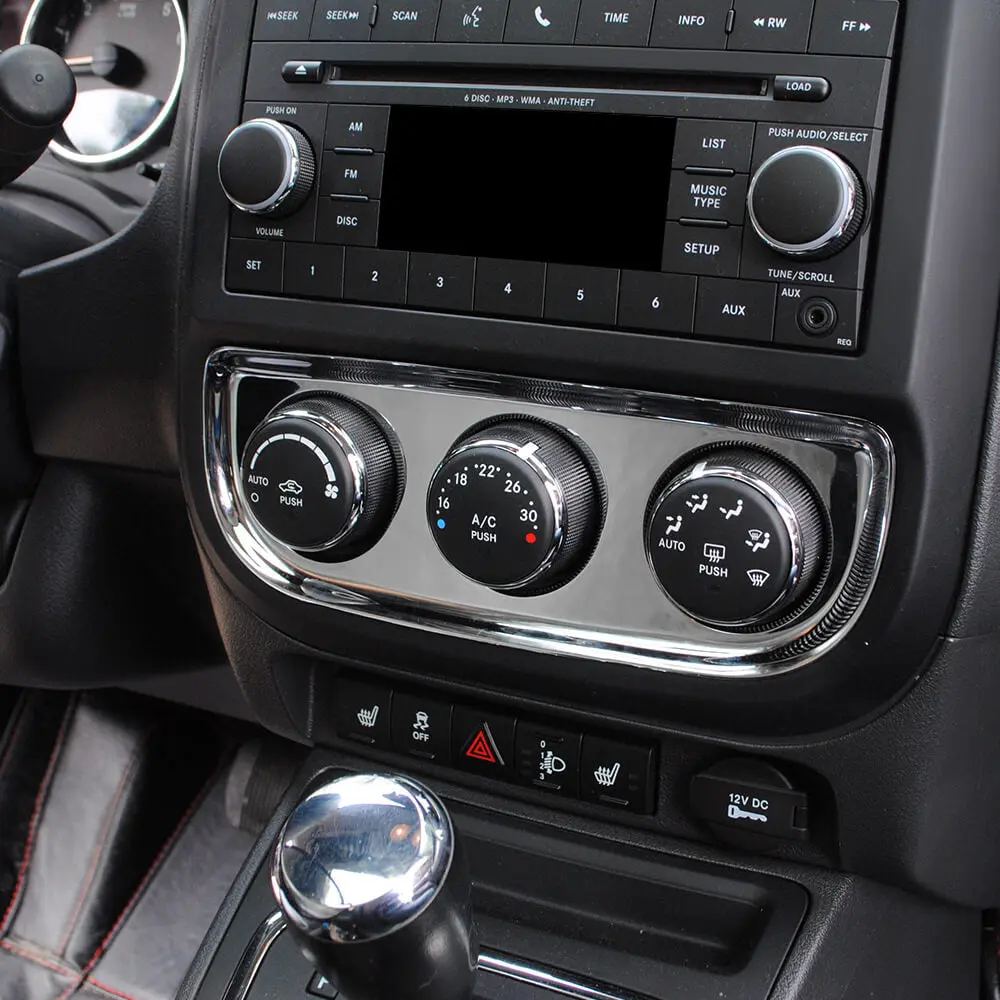 For 2010-2016 Jeep Compass & Patriot Interior Air Conditioning Switch Panel Trim Decoration Cover - Image 3