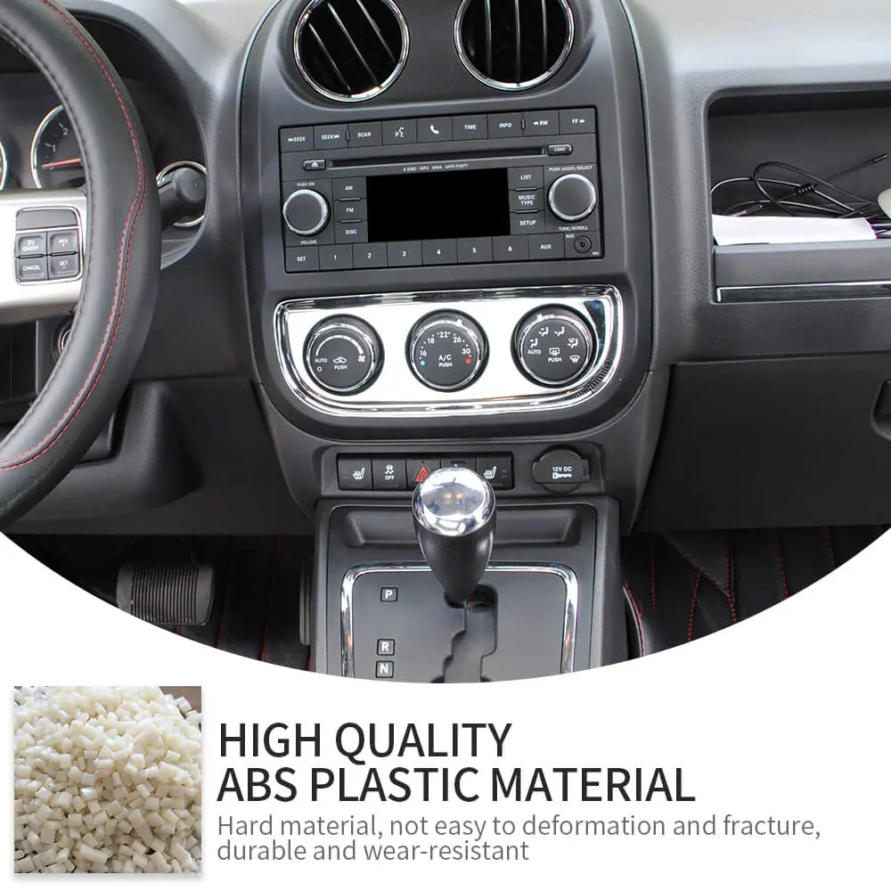 For 2010-2016 Jeep Compass & Patriot Interior Air Conditioning Switch Panel Trim Decoration Cover - Image 7