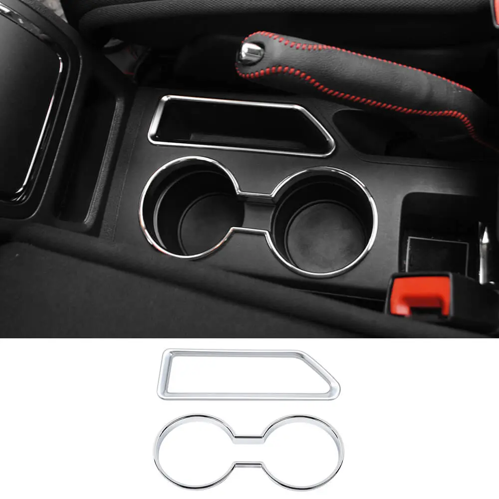 For 2010-2016 Jeep Compass & Patriot Interior Center Console Water Cup Holder Cover Trim