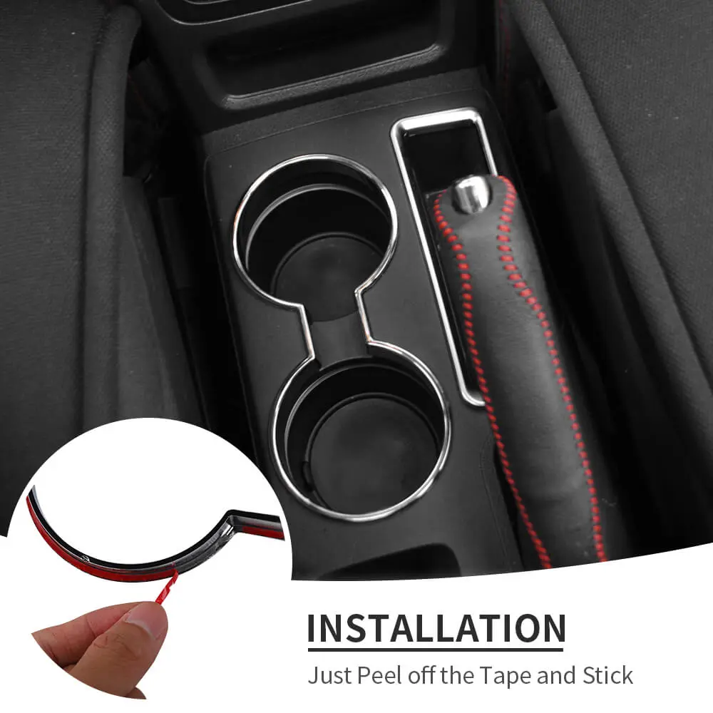 For 2010-2016 Jeep Compass & Patriot Interior Center Console Water Cup Holder Cover Trim - Image 6