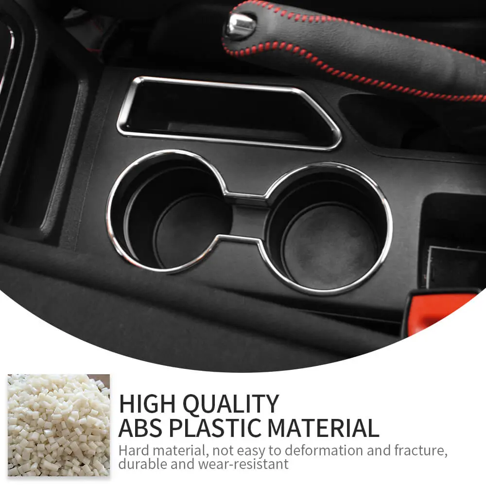 For 2010-2016 Jeep Compass & Patriot Interior Center Console Water Cup Holder Cover Trim - Image 7