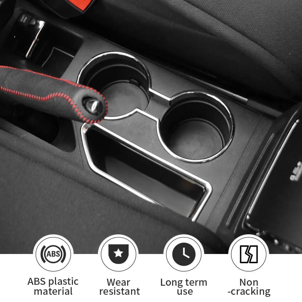 For 2010-2016 Jeep Compass & Patriot Interior Center Console Water Cup Holder Cover Trim - Image 8