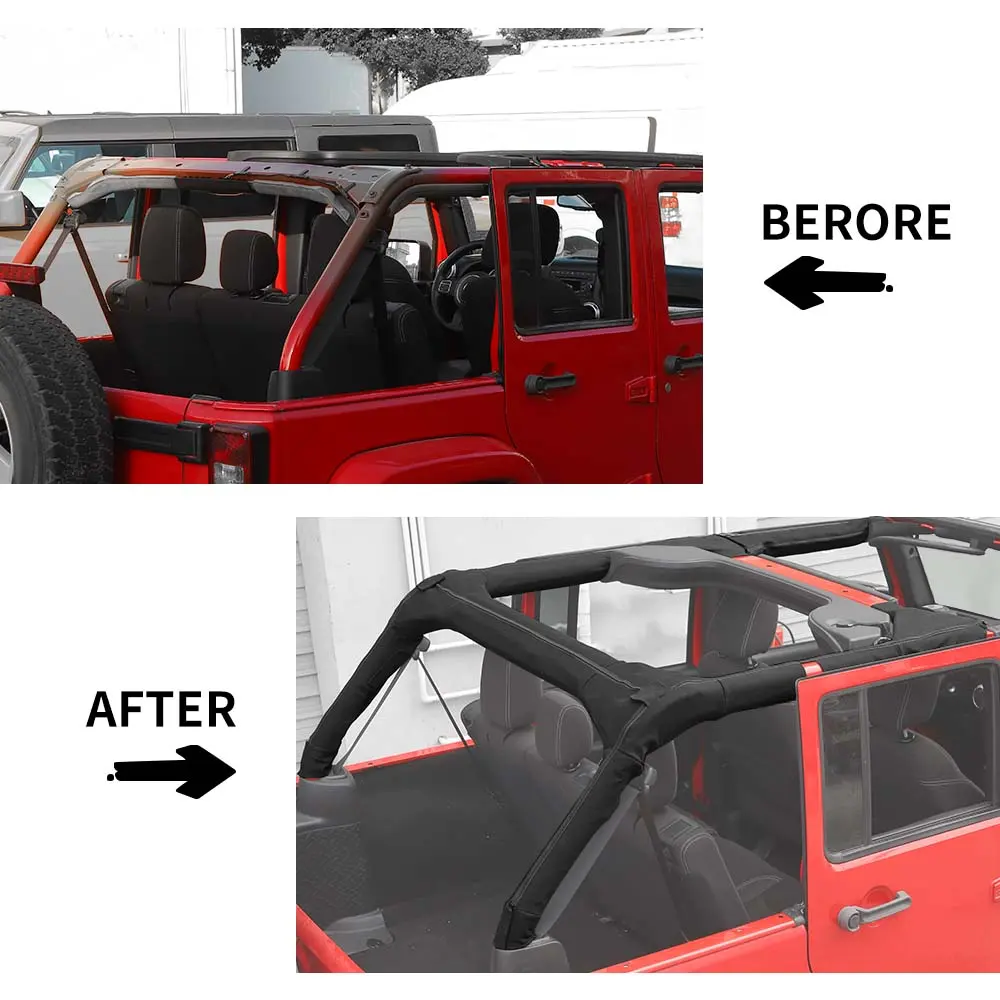 For 2011-2018 Jeep Wrangler JK Roll Bar Cover Protect prevent scratch - Image 3
