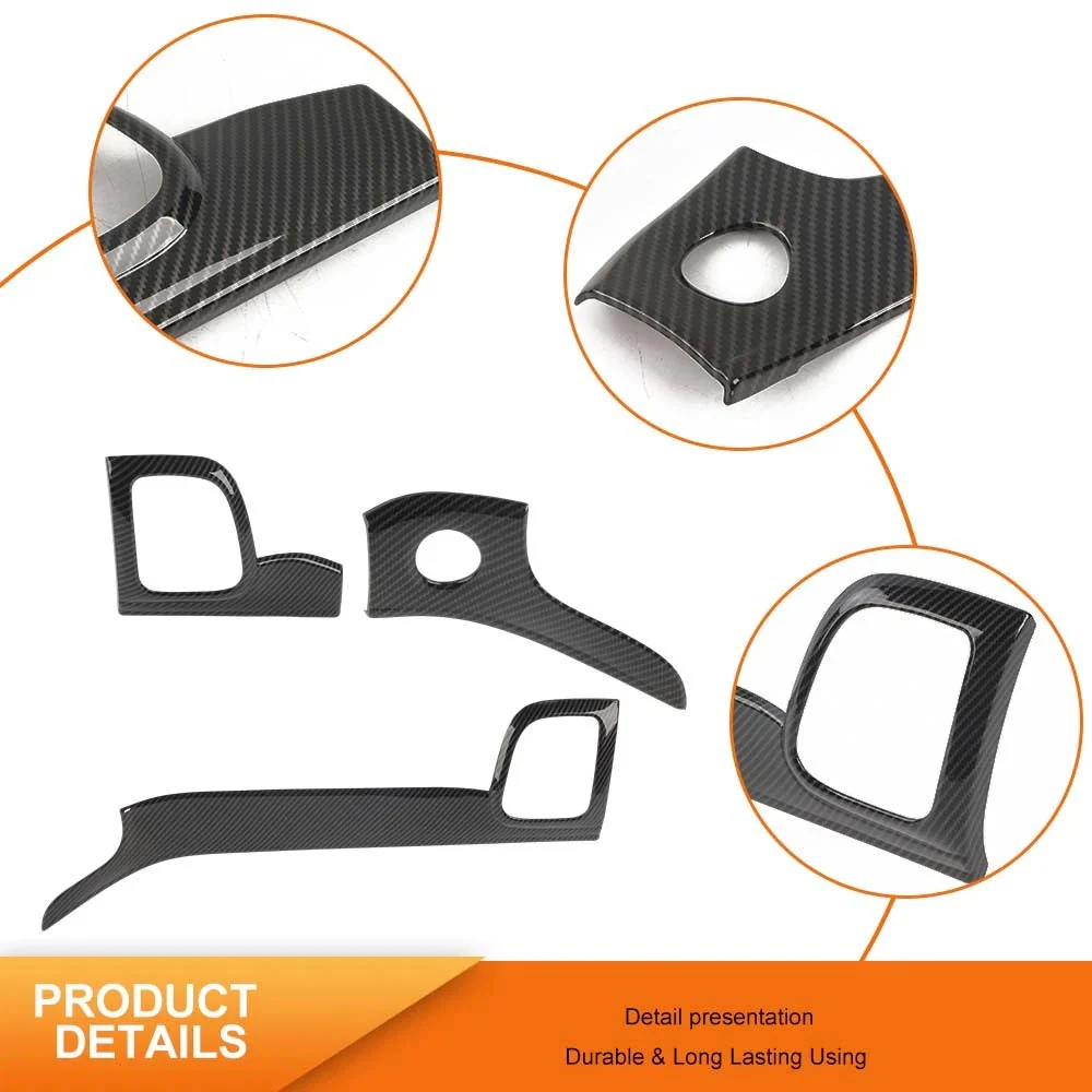 For 2011-2013 Jeep Grand Cherokee WK2 Interior Center Console Dashboard Panel Cover Trim (3 pcs) - Image 6