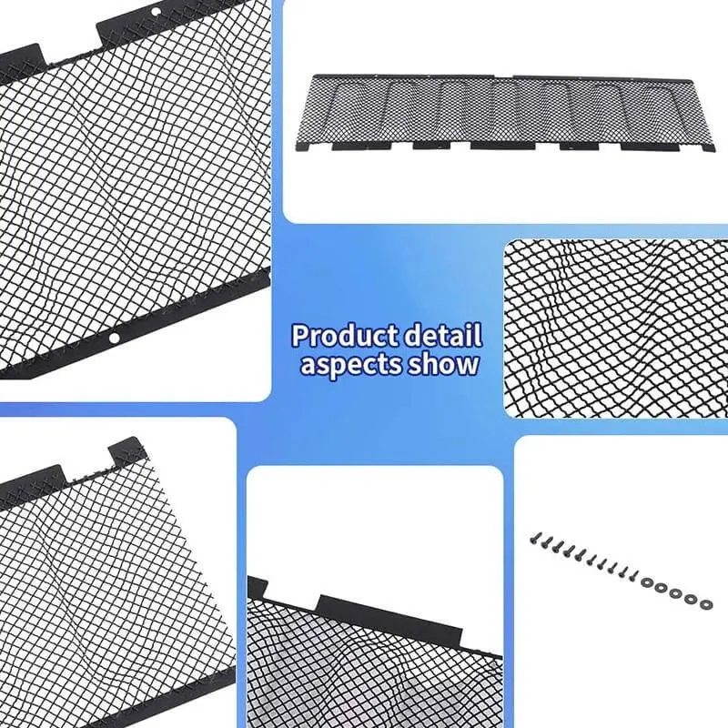 For 2011-2013 Jeep Grand Cherokee Front Bumper Upper Grille Insect Screen Trim - Image 3