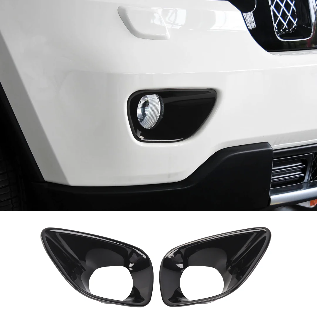 For 2011-2013 Jeep Grand Cherokee WK2 Front Fog Light Cover Fog Lamp Trim - Image 6