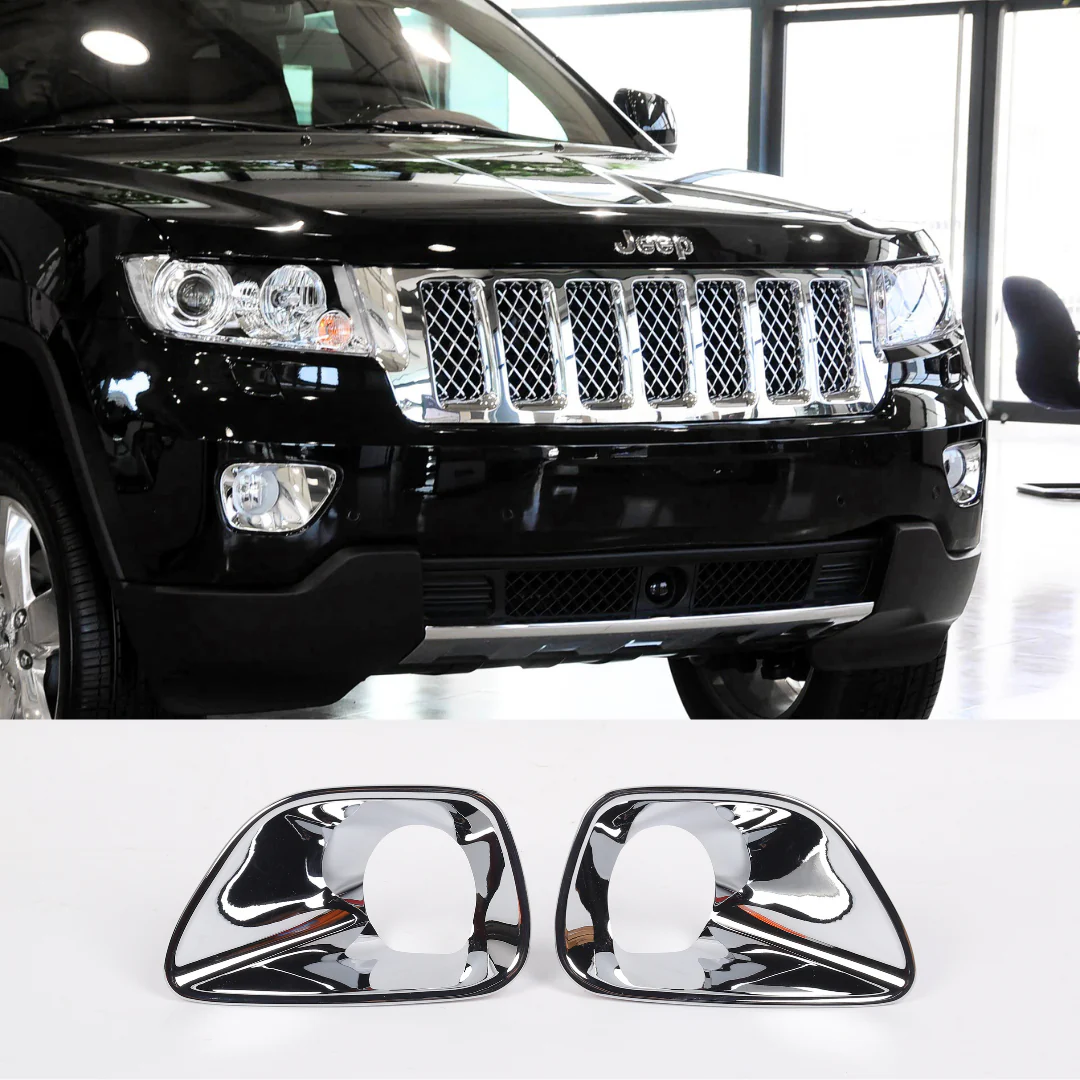 For 2011-2013 Jeep Grand Cherokee WK2 Front Fog Light Cover Fog Lamp Trim - Image 7