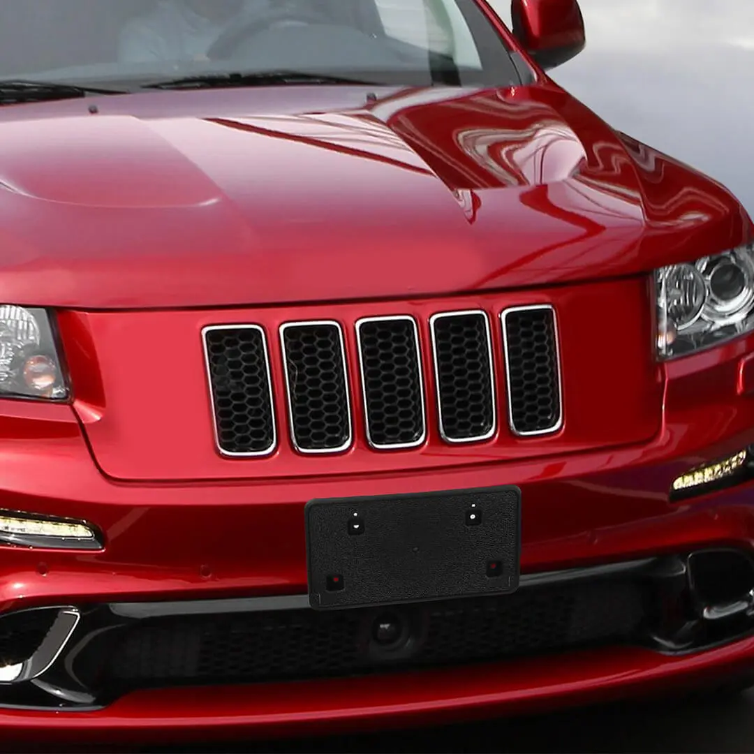 For 2011-2013 Jeep Grand Cherokee WK2 Front Bumper License Plate Holder Bracket - Image 5