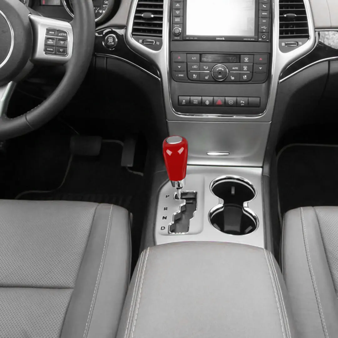 For 2011-2013 Jeep Grand Cherokee WK2 Interior Gear Shift Knob Head Cover Trim (3 pcs) - Image 4