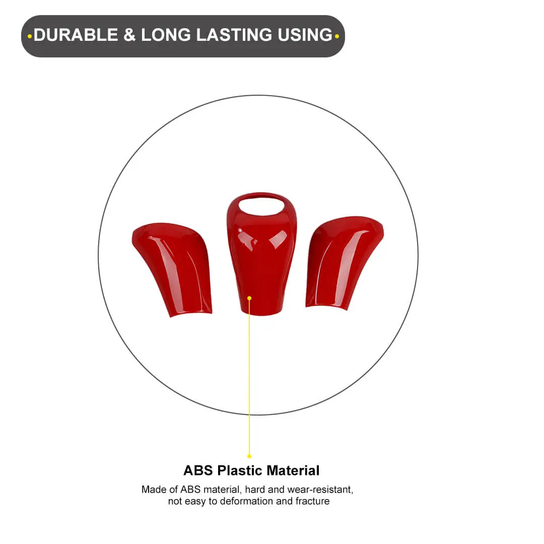 For 2011-2013 Jeep Grand Cherokee WK2 Interior Gear Shift Knob Head Cover Trim (3 pcs) - Image 7
