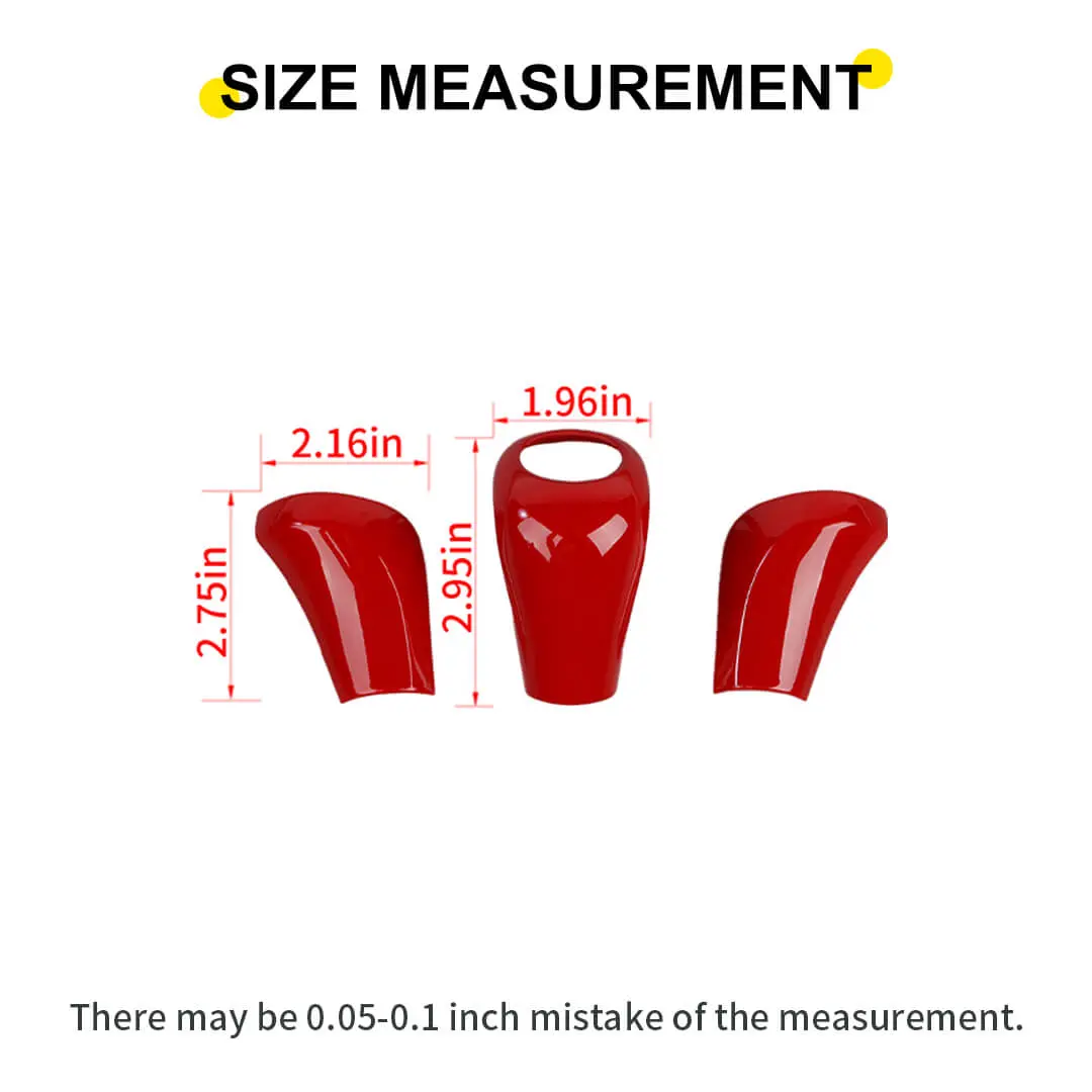 For 2011-2013 Jeep Grand Cherokee WK2 Interior Gear Shift Knob Head Cover Trim (3 pcs) - Image 8