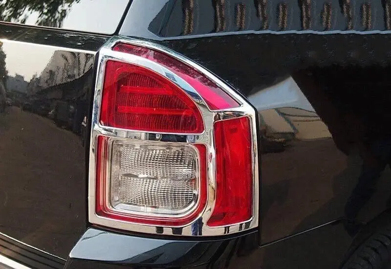For 2011-2016 Jeep Compass Chrome Rear Tail Light Lamp Cover Trim (2 pcs) - Image 4
