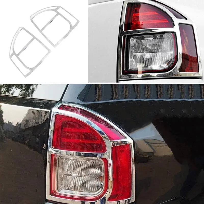 For 2011-2016 Jeep Compass Chrome Rear Tail Light Lamp Cover Trim (2 pcs) - Image 5
