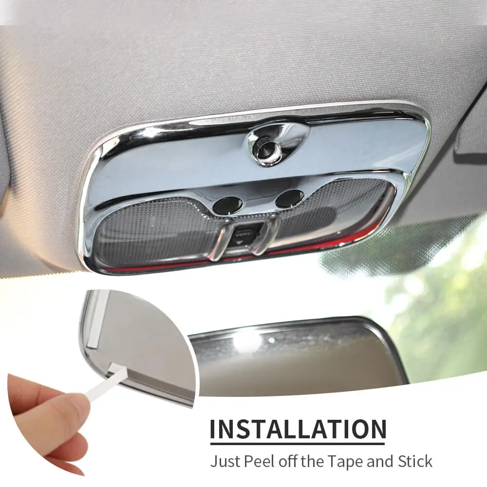 For 2011-2016 Jeep Compass & Patriot Interior Front Reading Light Switch Frame Cover - Image 6