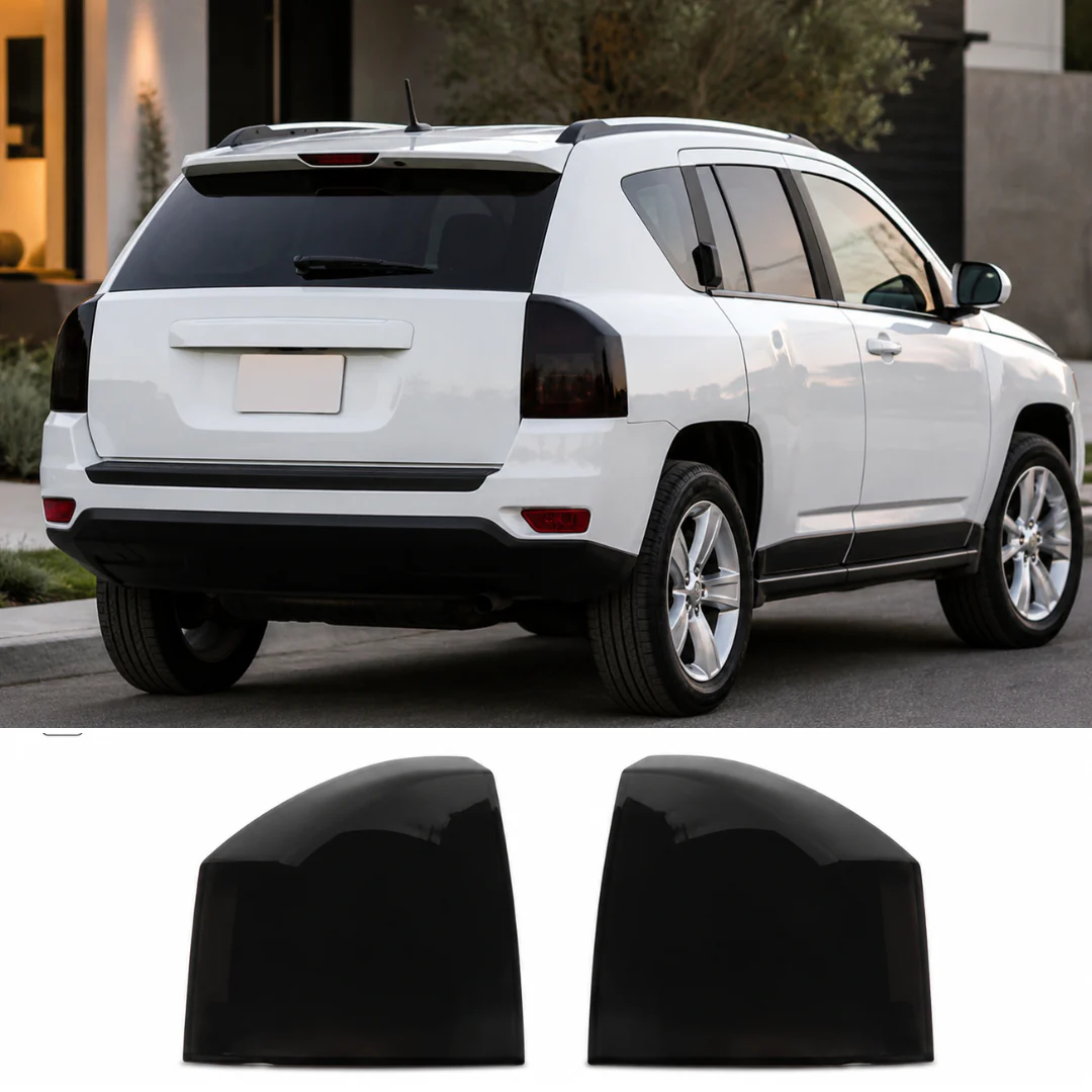 For 2011-2016 Jeep Compass Rear Taillight Tail Lamp Guard Cover Decor Trim