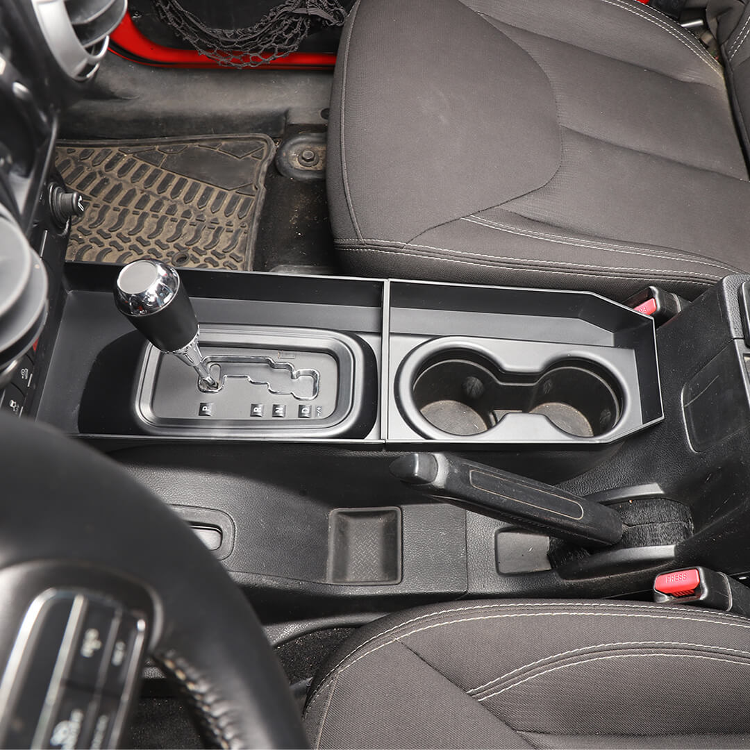 For 2011-2017 Jeep Wrangler JK Gear Shift Cup Holder Additional Storage Box Organizer (2 pcs) - Image 5