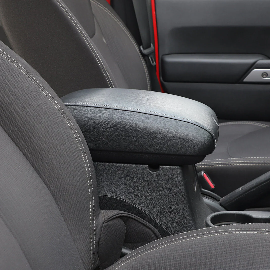 For 2011-2018 Jeep Wrangler JK Center Consol Armrest Box Pad Leather Cover Trim - Image 3