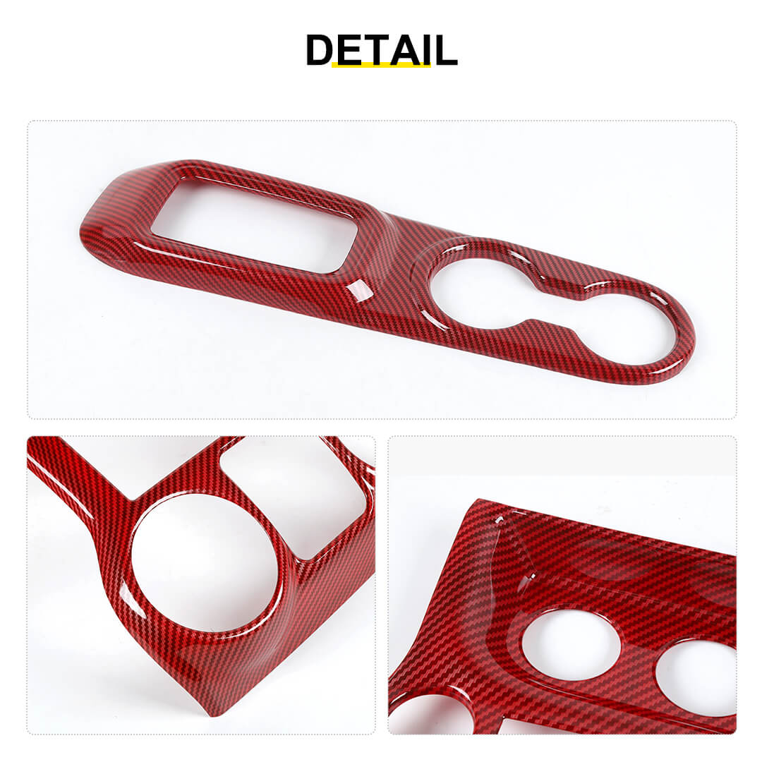 For 2011-2018 Jeep Wrangler JK Center Console Air Vent Switch & Gear Cup Holder Panel Cover Trim (3 pcs) - Image 11