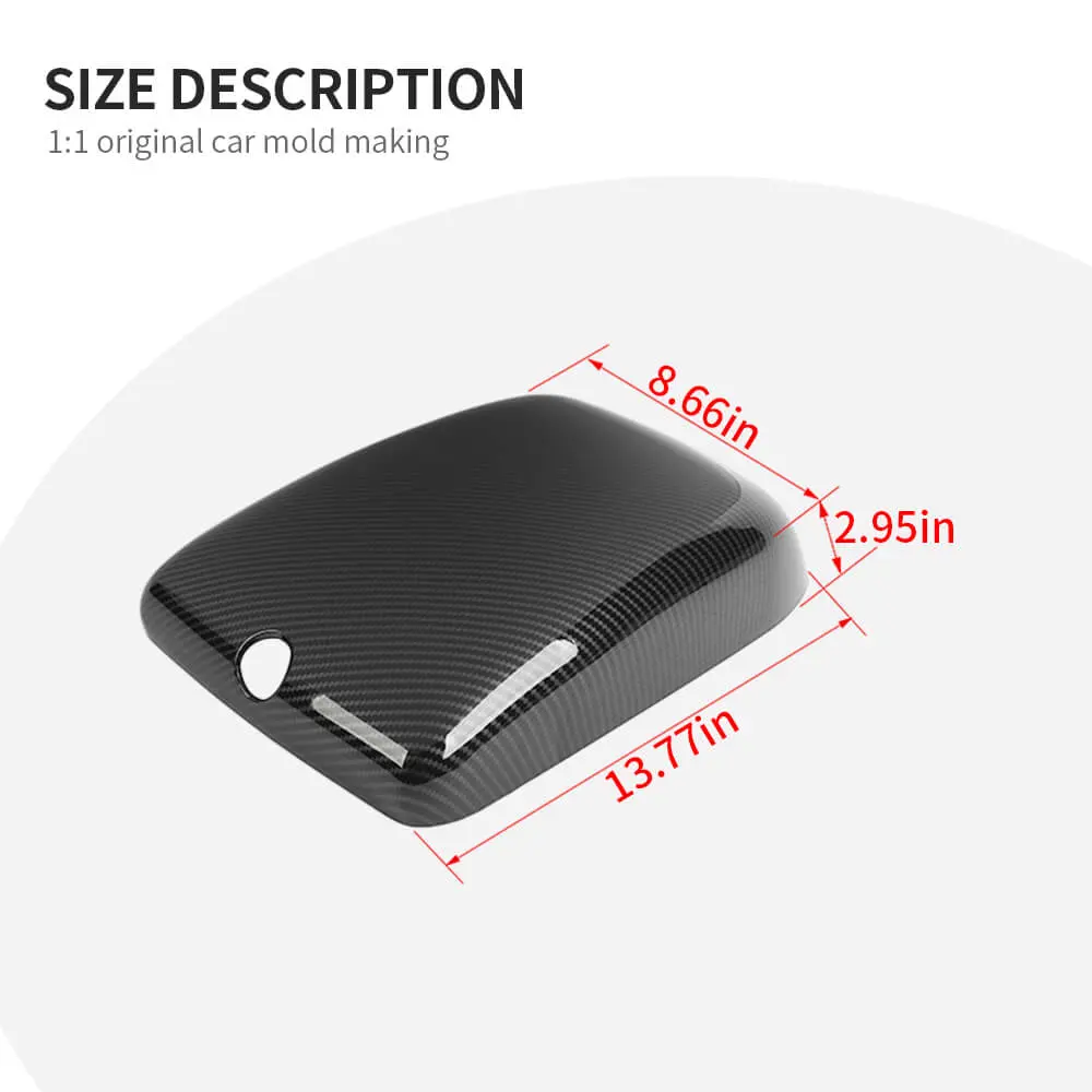 For 2011-2018 Jeep Wrangler JK Center Console Armrest Box Pad Cover Trim Decor - Image 9