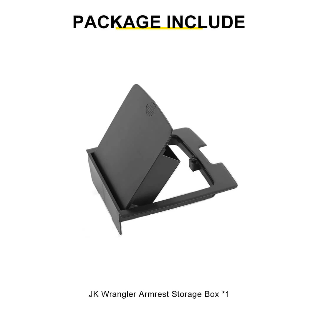 For 2011-2018 Jeep Wrangler JK JKU Front Center Console Armrest Hidden Storage Box - Image 10
