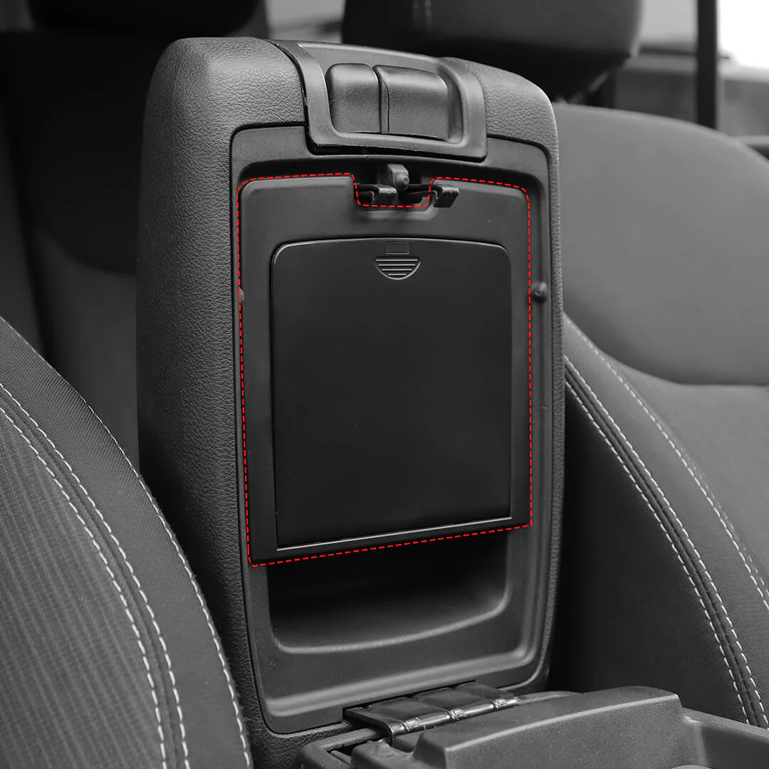 For 2011-2018 Jeep Wrangler JK JKU Front Center Console Armrest Hidden Storage Box - Image 5