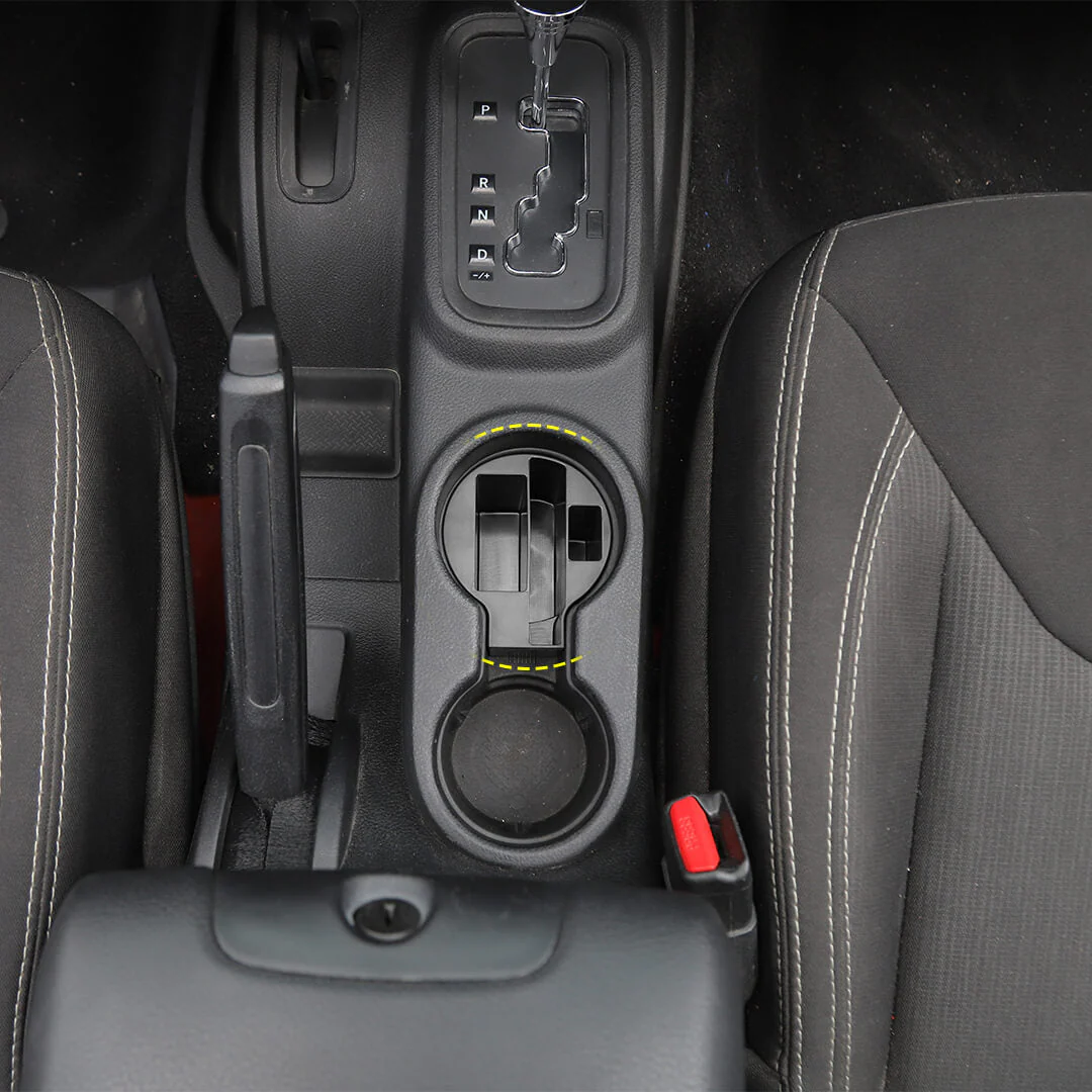 For 2011-2018 Jeep Wrangler JK Interior Center Console Armrest Storage Box Organizer Tray Insert - Image 3