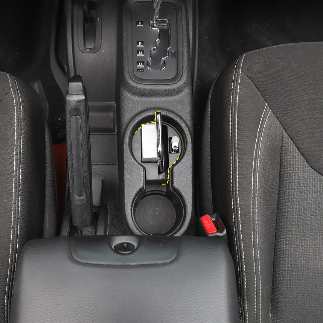 For 2011-2018 Jeep Wrangler JK Interior Center Console Armrest Storage Box Organizer Tray Insert - Image 4