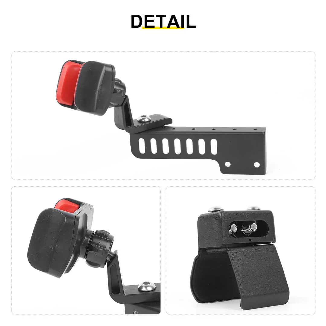 For 2011-2018 Jeep Wrangler JK Interior Copilot Armrest Handle Phone Holder Mount Stand - Image 11