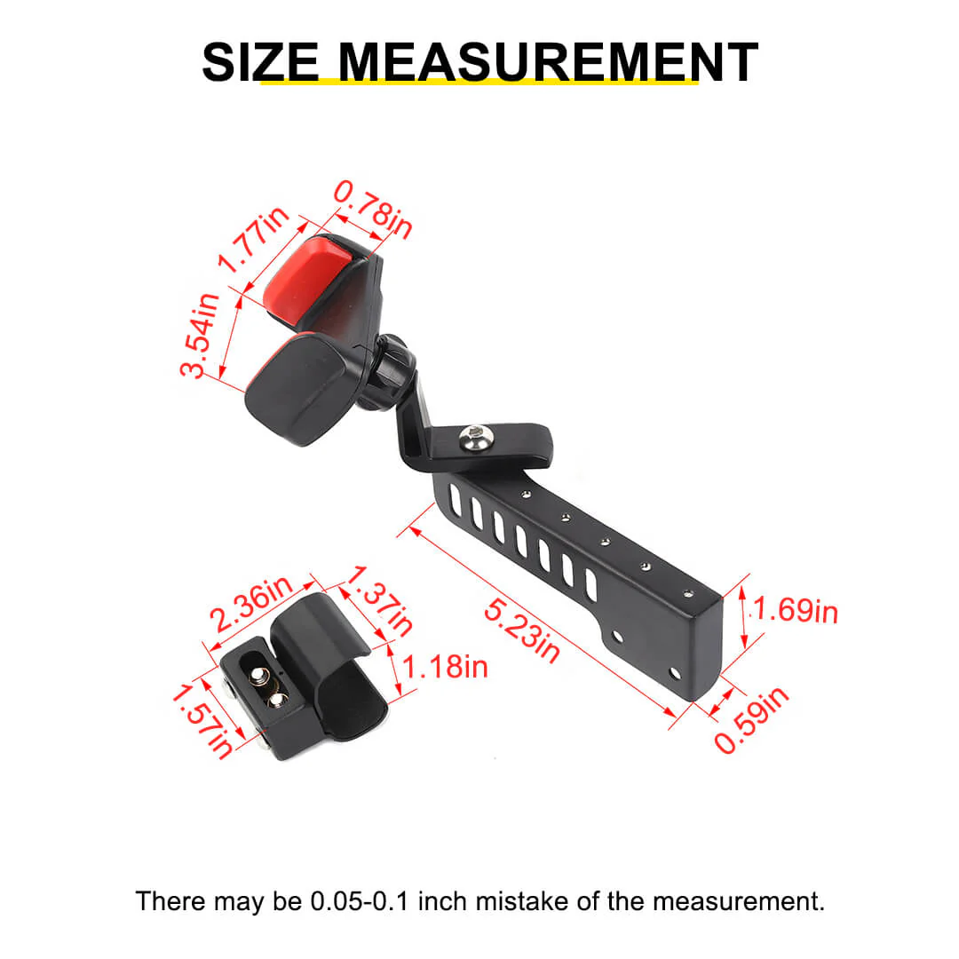 For 2011-2018 Jeep Wrangler JK Interior Copilot Armrest Handle Phone Holder Mount Stand - Image 12