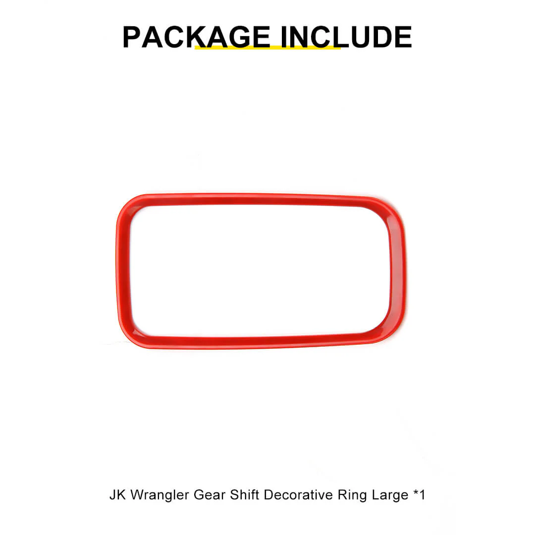 For 2011-2018 Jeep Wrangler JK Interior Gear Shift Panel Cover Trim Frame Ring - Image 12