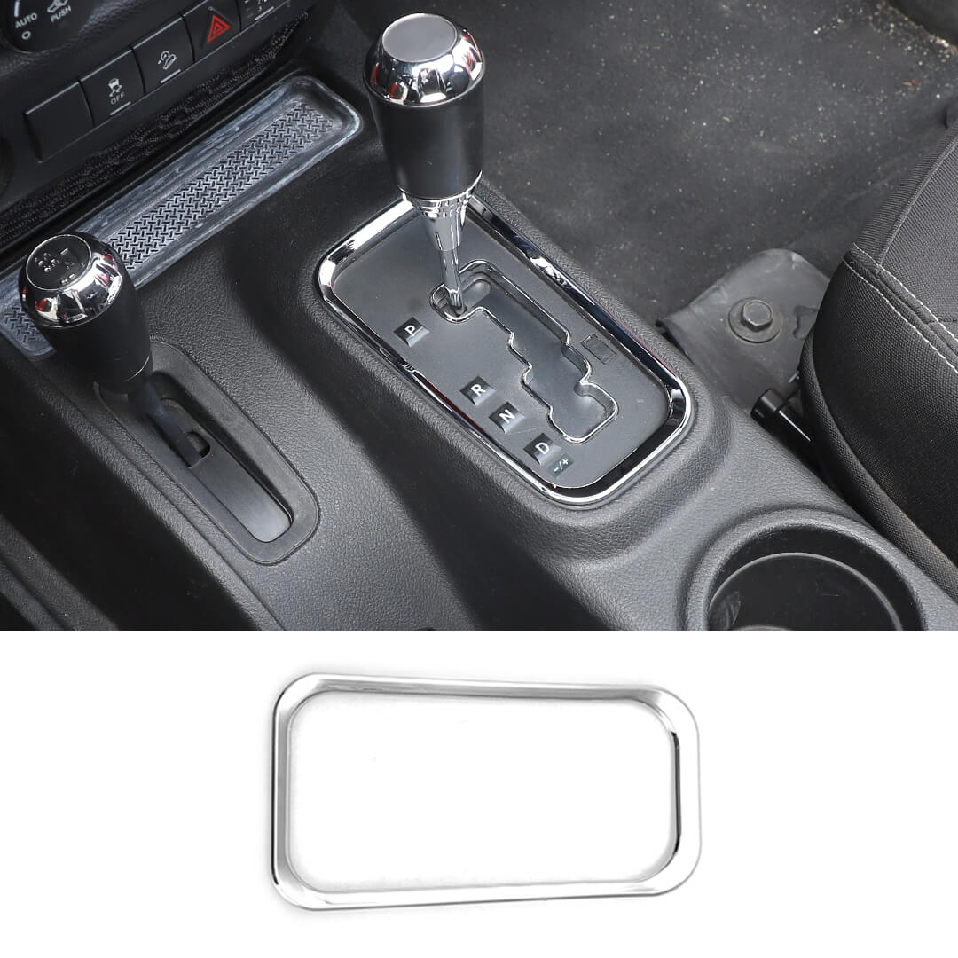 For 2011-2018 Jeep Wrangler JK Interior Gear Shift Panel Cover Trim Frame Ring - Image 13